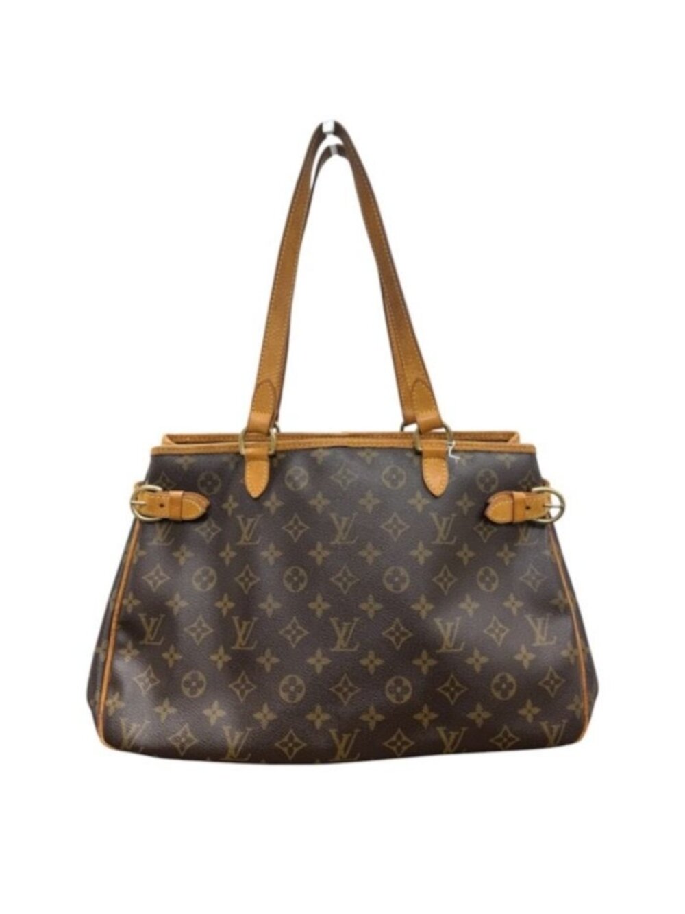 Louis Vuitton Monogram Brown Gold Leather Tote Bag